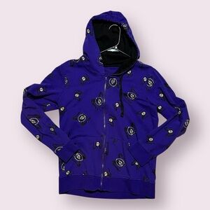 Disney Women’s Zip Front Hoodie - Size M Purple